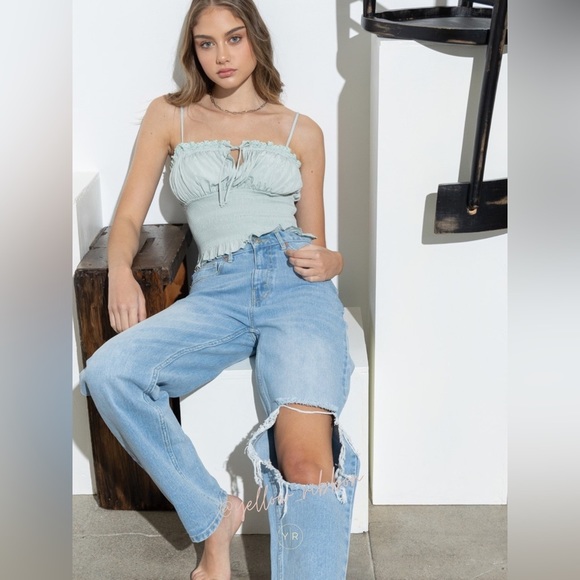 NEW Jenny Smocked Cami Top - Picture 6 of 9